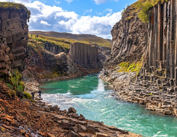 The Basaltic Wonders of North Iceland: A Journey to Studlagil Canyon